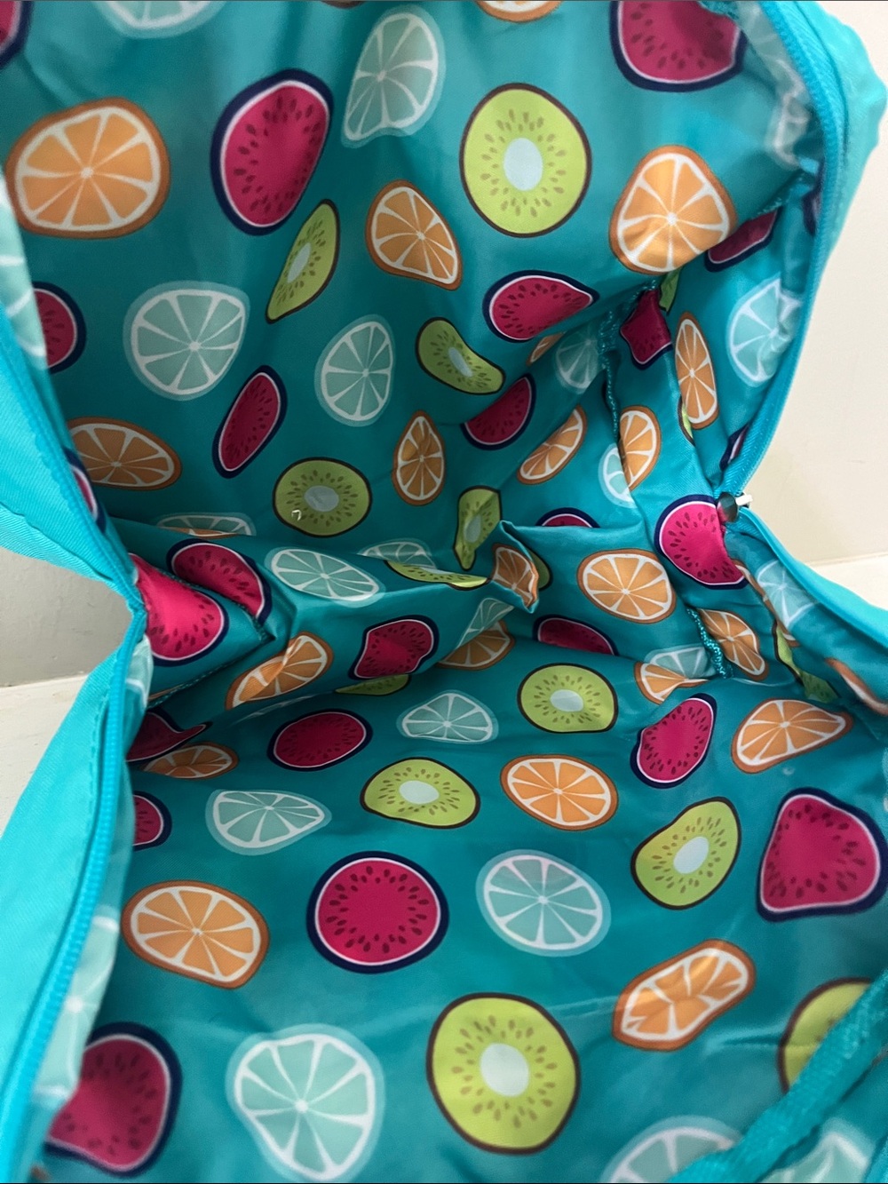 Teal Striped Tupperware Lunch Bag - Picture 6 of 6
